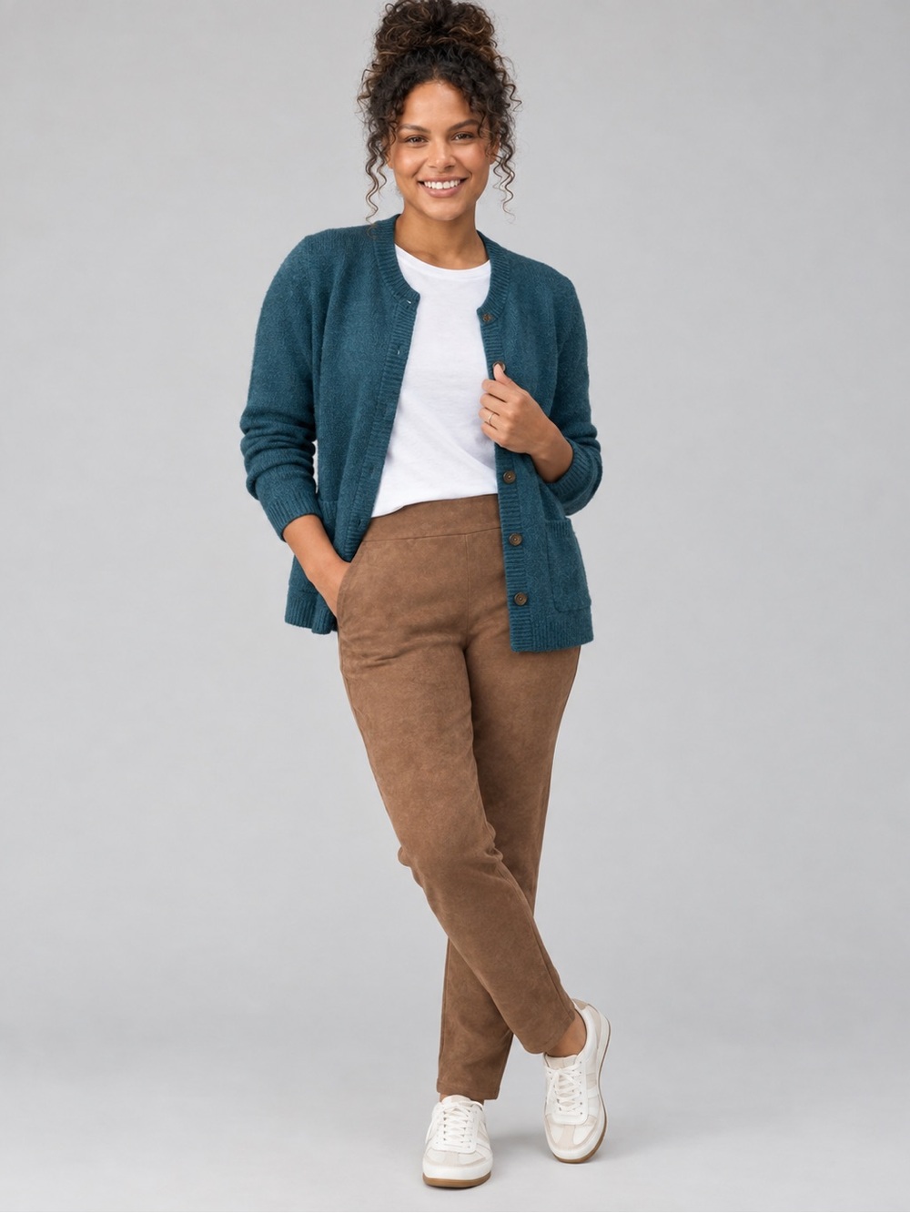 The Pioneer Woman Brown Suede-Style Pants